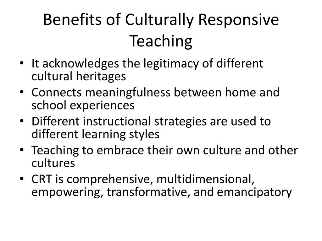 Creating Inclusive Learning Environments: The Importance of Culturally Responsive Teaching