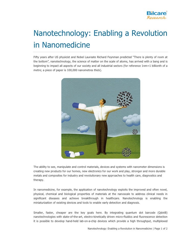 Nanotechnology: The Future of Innovation and Solutions with Potential&nbsp;Risks