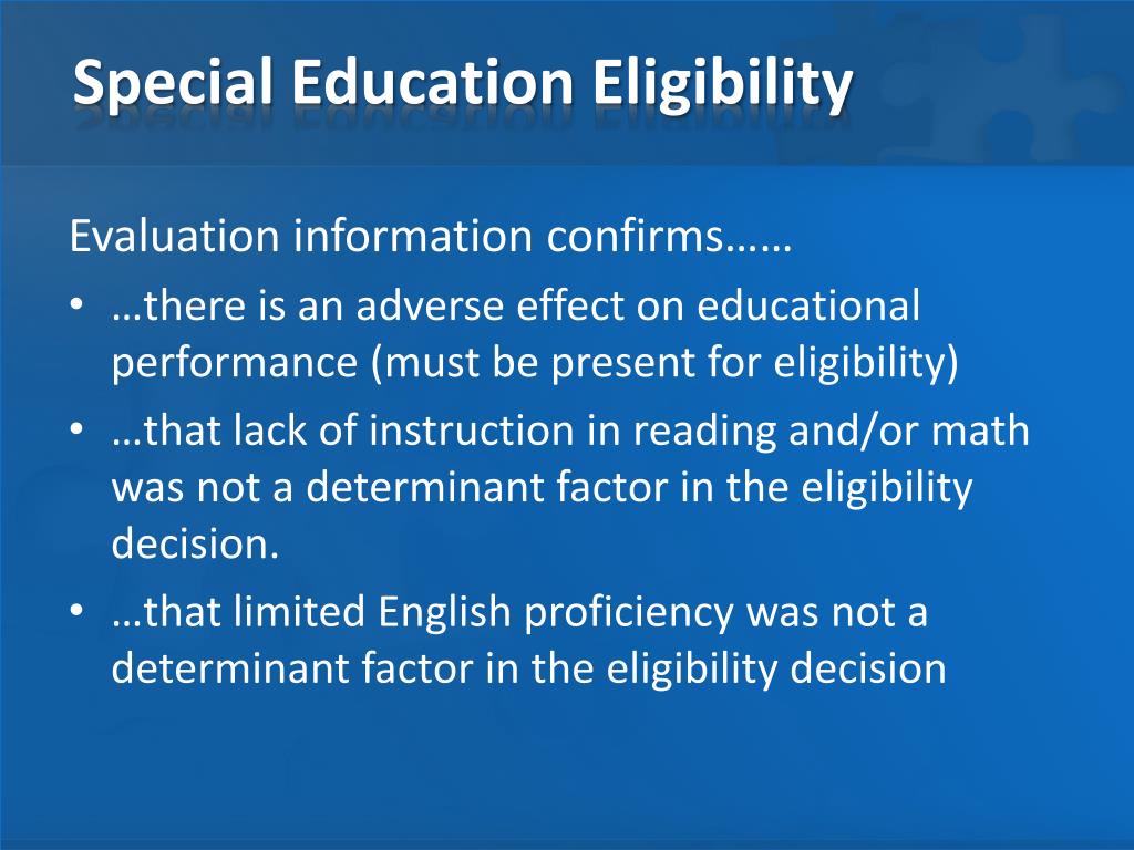 Navigating Eligibility Criteria for Special Education Services: What You Need to&nbsp;Know
