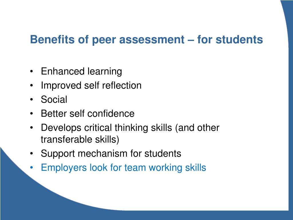 Unlocking the Power of Peer Assessment in Education: Fostering Collaboration and Critical&nbsp;Thinking